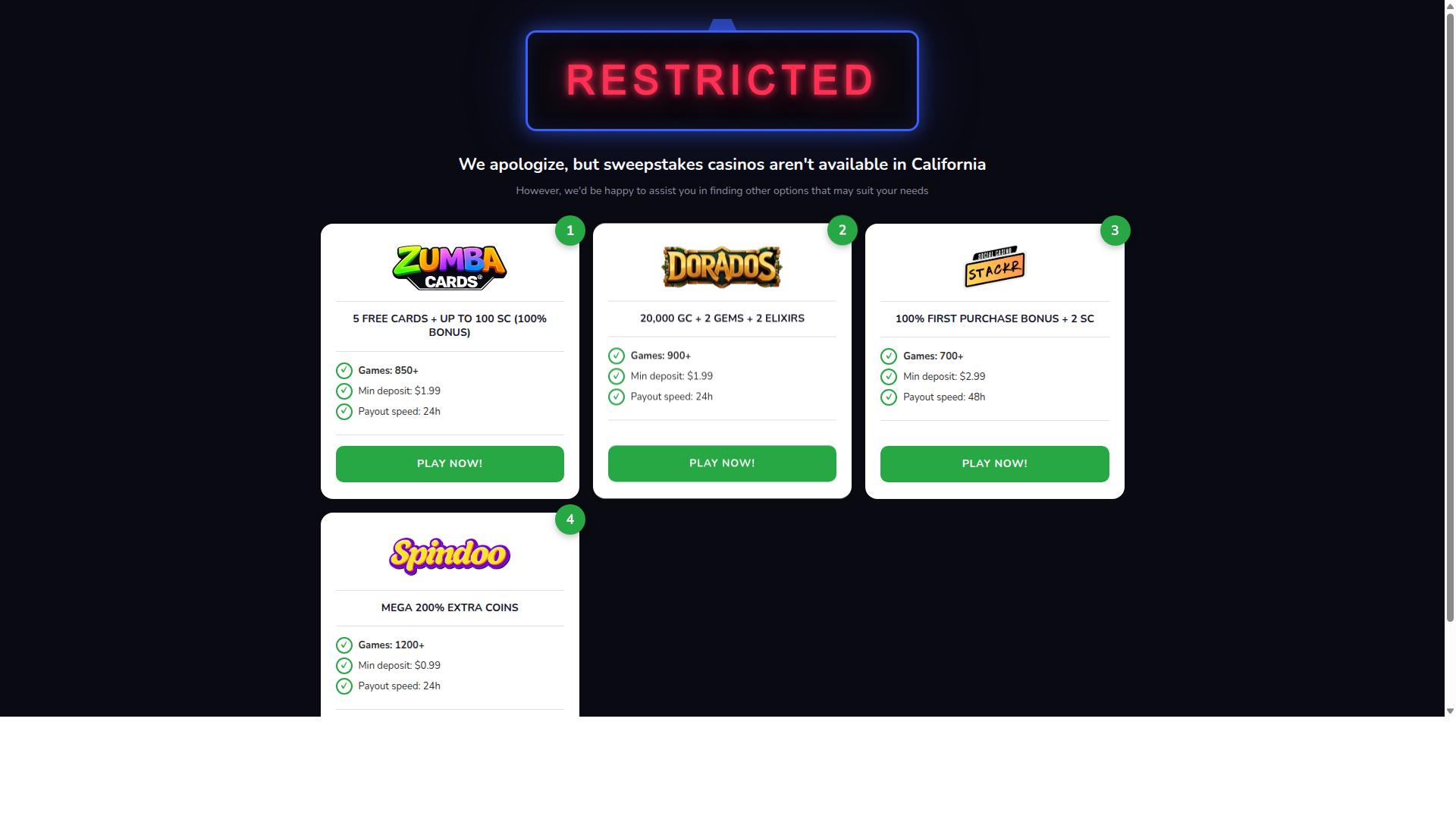 SweepsPulse website