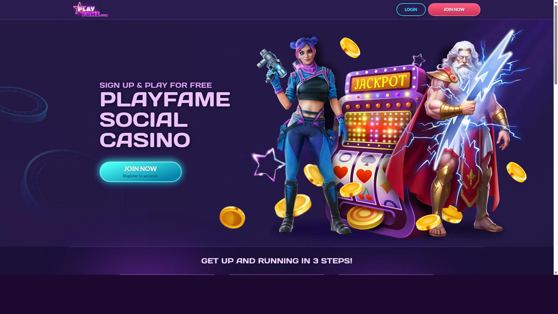 PlayFame website
