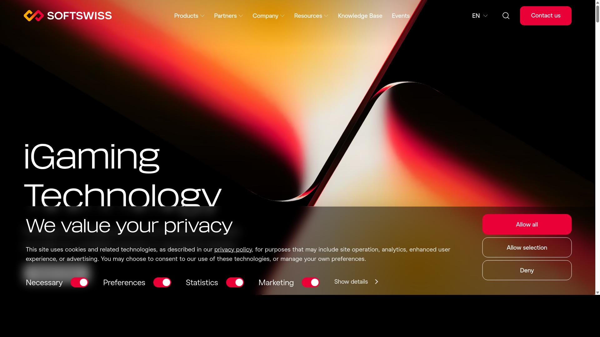 SOFTSWISS website